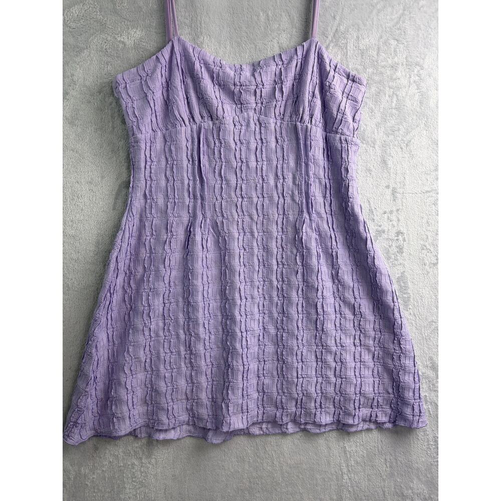 Princess Polly Melrose Nights Lilac Textured Mini Dress - Size 8 - Picture 5 of 8